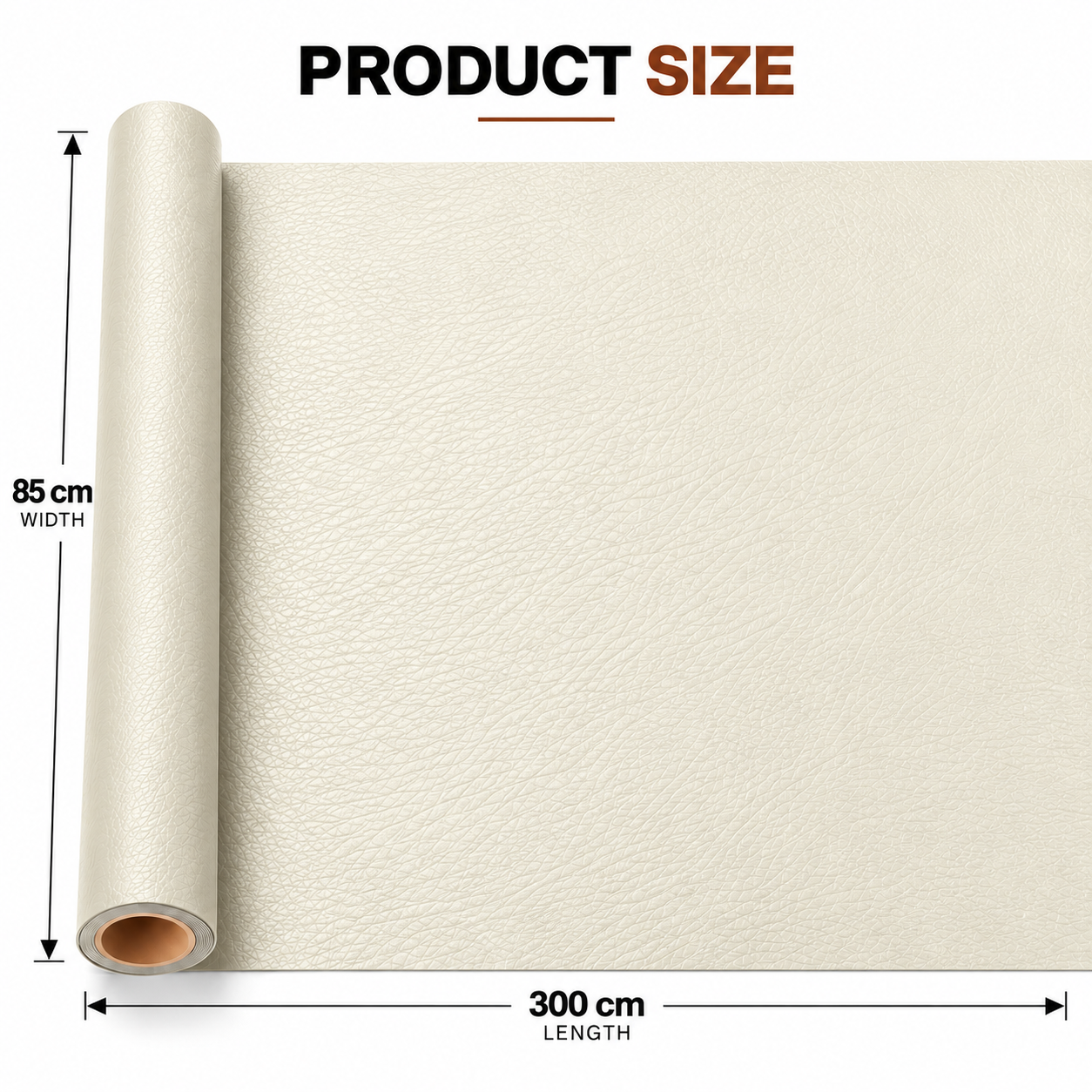 Folie piele ecologica autoadeziva alb crem 85x300 cm - Luxer [5]