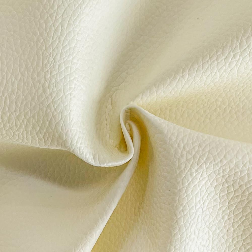 Folie piele ecologica autoadeziva alb crem 85x300 cm - Luxer [3]