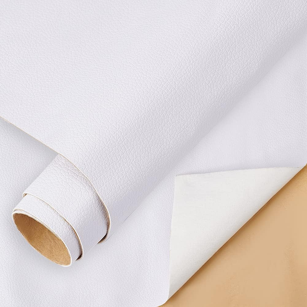 Folie piele ecologica autoadeziva alba 85x300 cm - Luxer [6]