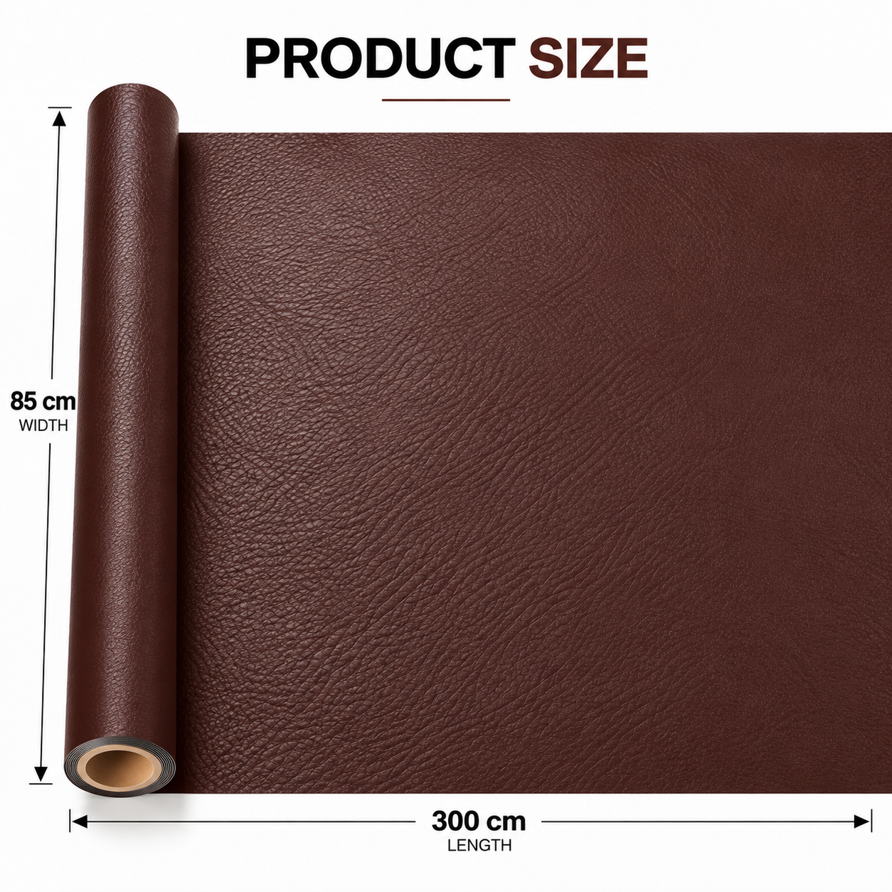 Folie piele ecologica autoadeziva caramel brown 85x300 cm - Luxer [4]