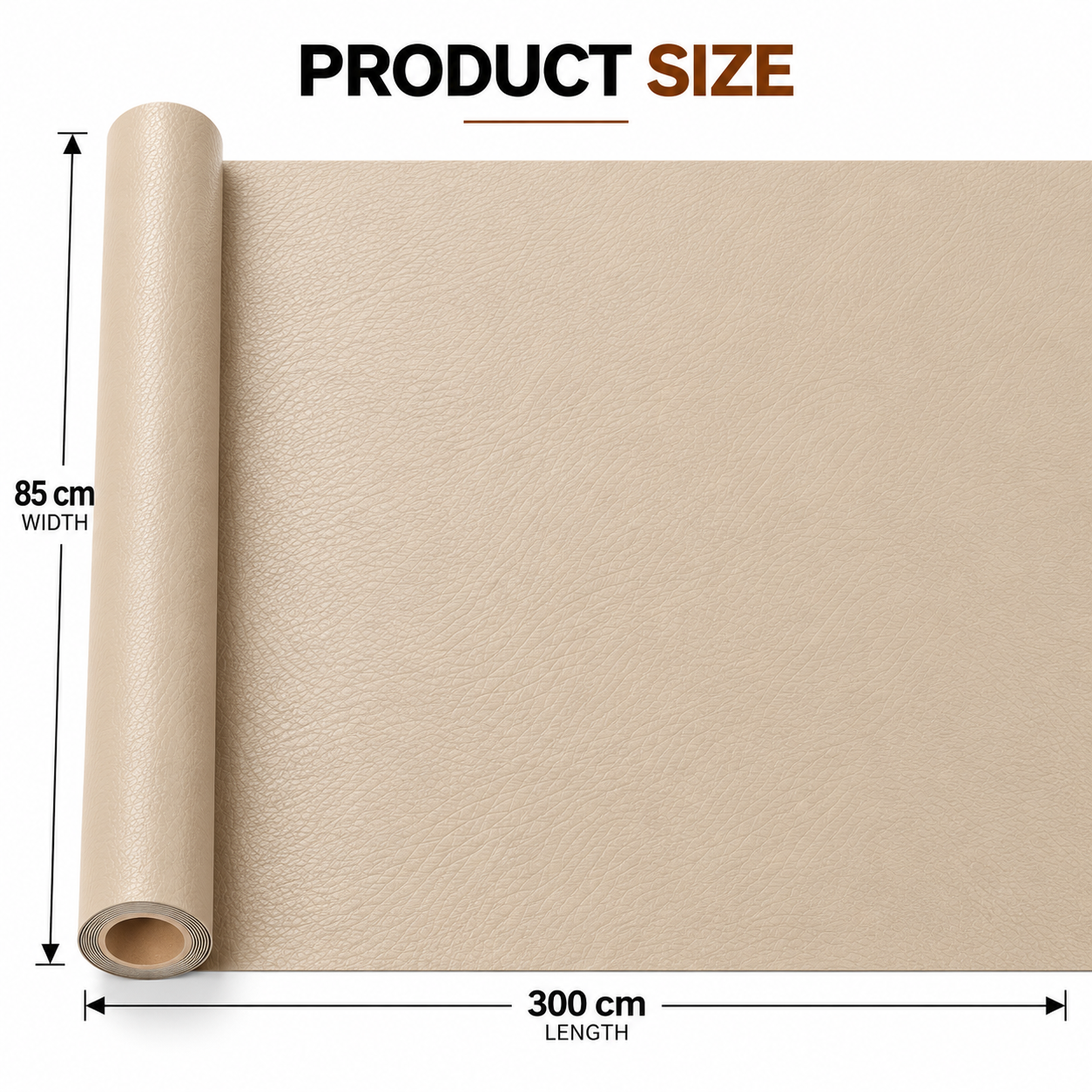 Folie piele ecologica autoadeziva crem deschis 85x300 cm - Luxer [6]