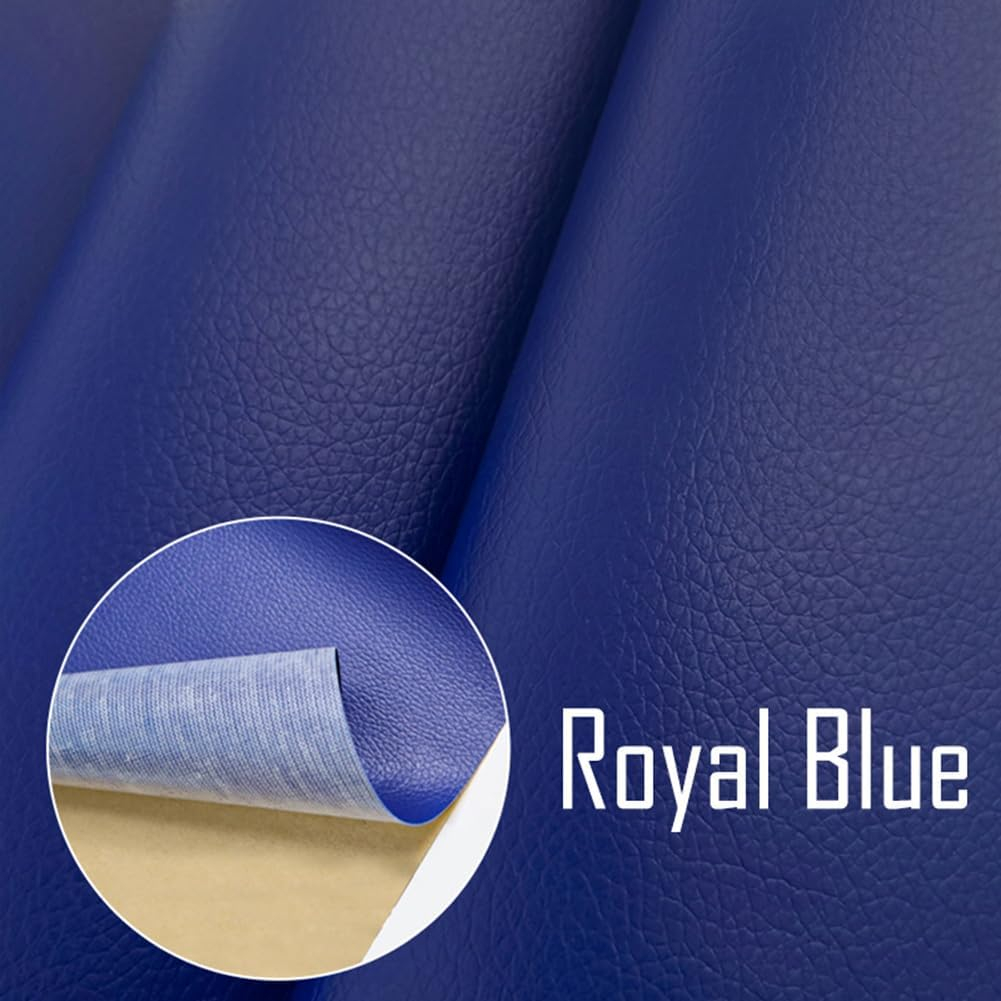 Folie piele ecologica autoadeziva albastru royal 85x300 cm - Luxer [2]