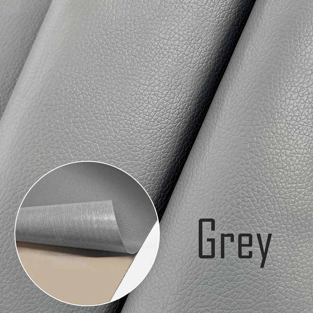 Folie piele ecologica autoadeziva gri inchis 85x300 cm - Luxer [2]