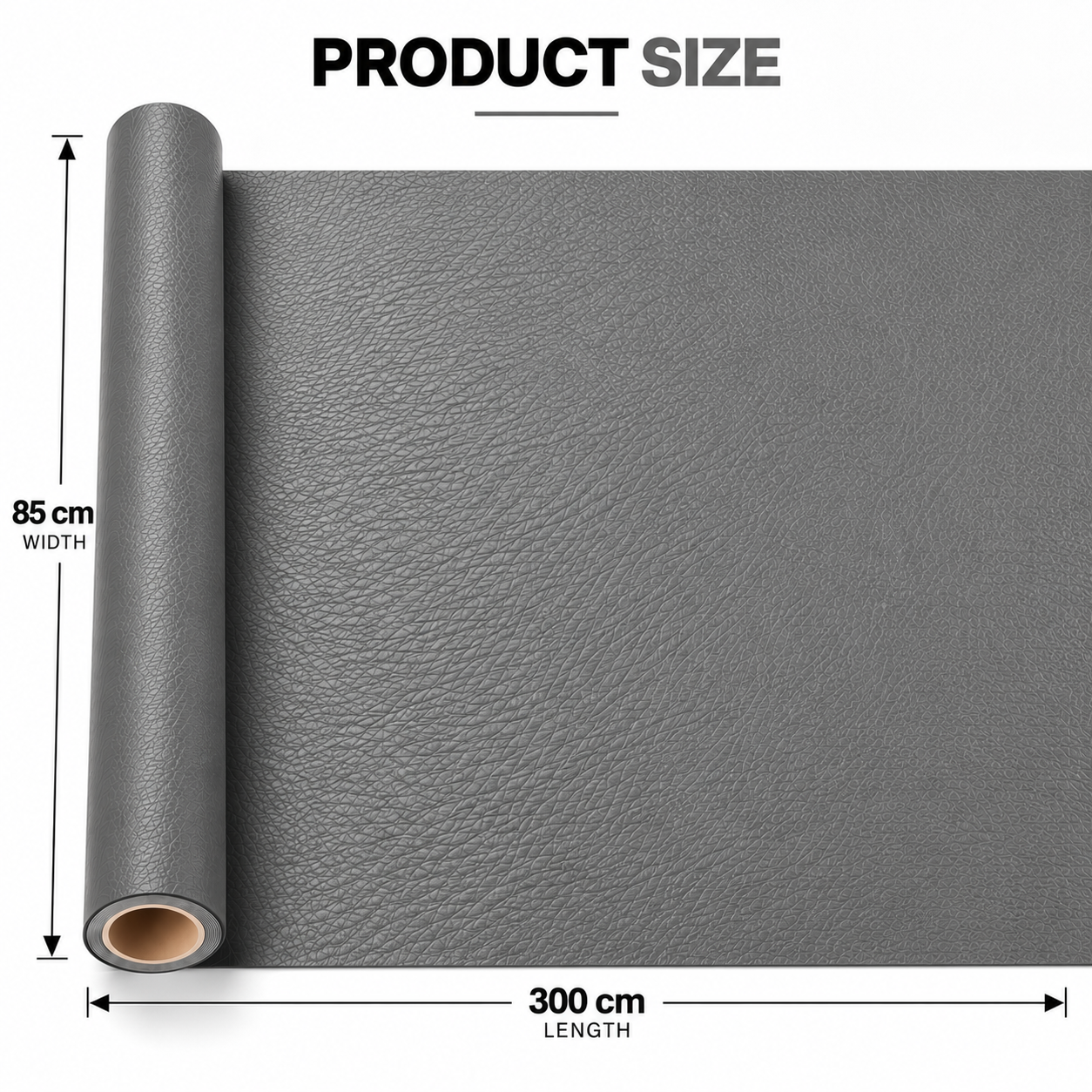 Folie piele ecologica autoadeziva gri inchis 85x300 cm - Luxer [5]
