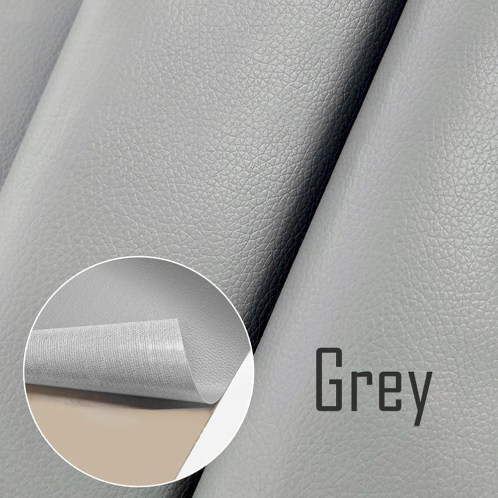 Folie piele ecologica autoadeziva gri 85x300 cm - Luxer [2]