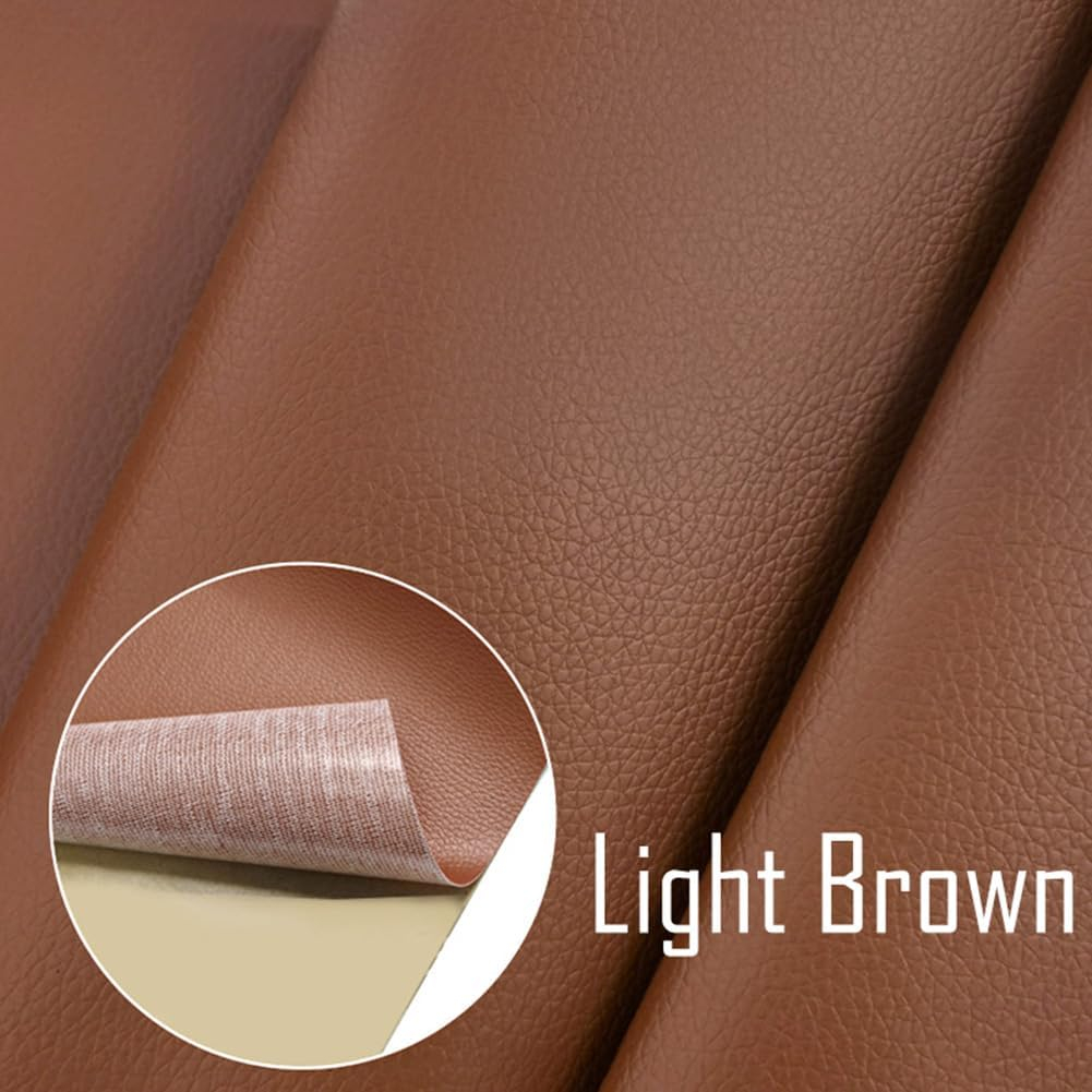 Folie piele ecologica autoadeziva maro deschis 85x300 cm - Luxer [2]