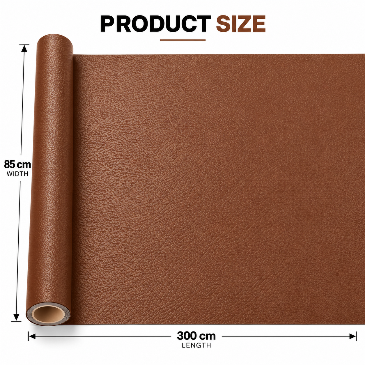 Folie piele ecologica autoadeziva maro deschis 85x300 cm - Luxer [8]