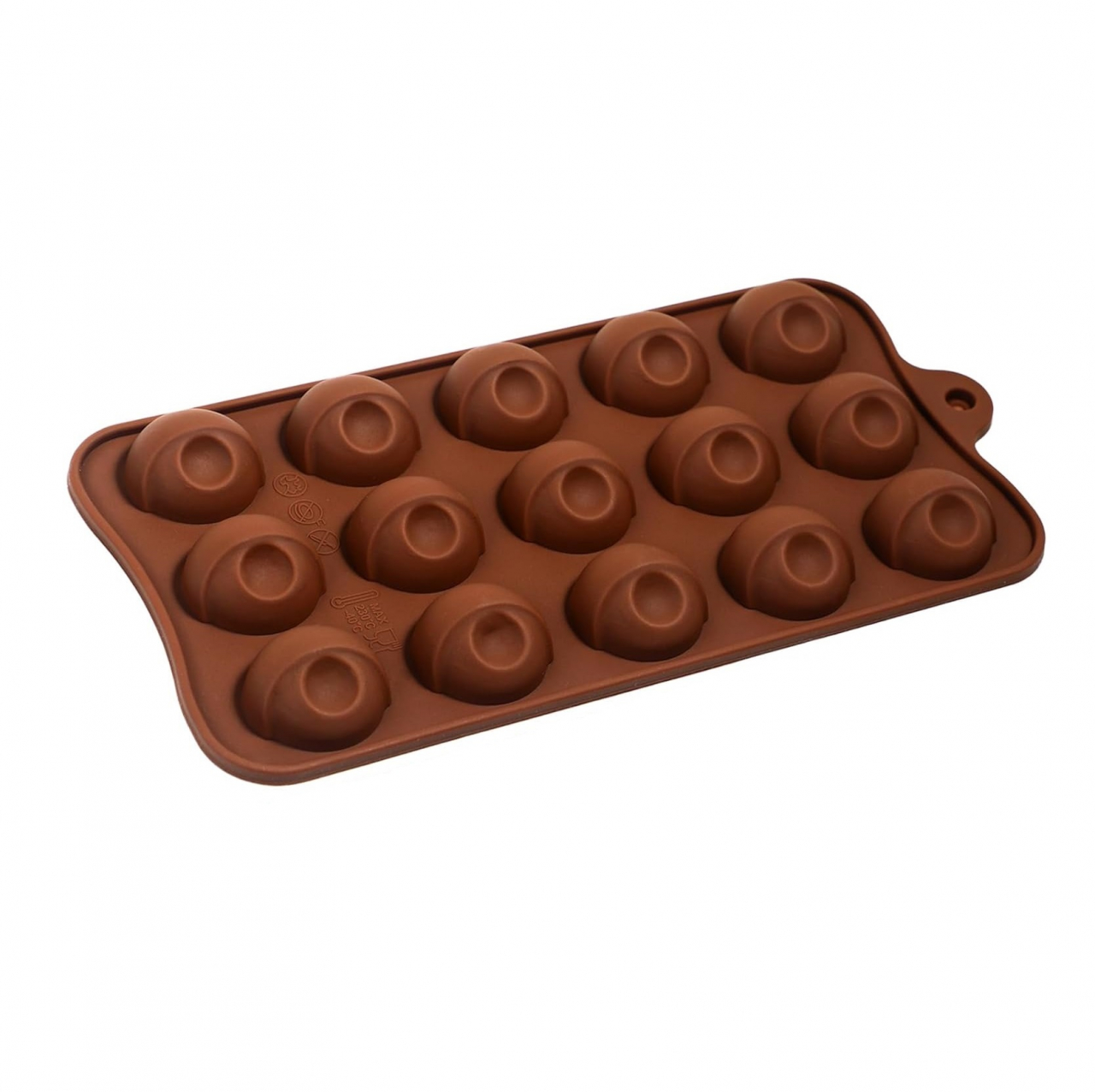 Forma Din Silicon Pentru Bomboane De Ciocolata Sau Jeleu, 15 Praline Cu Forma De Ochi, Tematica Halloween, 19.8x10.2 cm, Luxer, Forma Ciocoalata Plastic / Silicon , Matrita Ciocolata de Casa in forma de Tablete de Ciocolata [1]