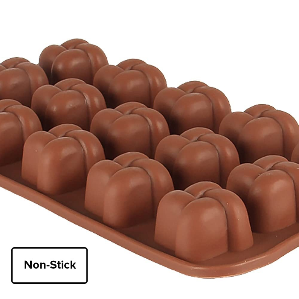 Forma Din Silicon Pentru Bomboane De Ciocolata Sau Jeleuri, 15 Forme Nod Impletit, 20.5x11 cm, Luxer, Forma Ciocoalata Plastic / Silicon , Matrita Ciocolata de Casa in forma de Tablete de Ciocolata [6]