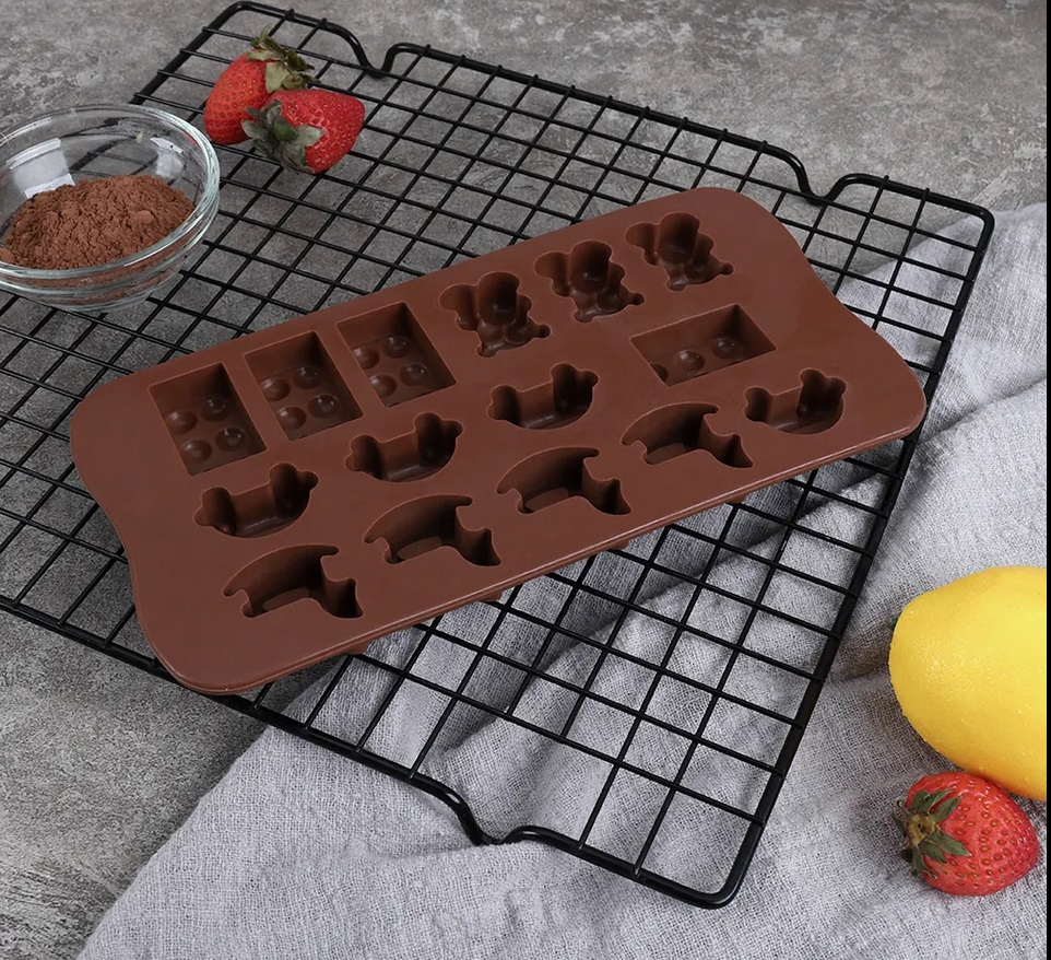Forma Forma Din Silicon Pentru Bomboane De Ciocolata Sau Jeleuri, 4 x Forma Calut de Lemn, 4 x Forma Masinuta, 4 x Forma Lego, 3 x Forma Ursulet, 21.5x10.8 cm, Luxer, Forma Ciocoalata Plastic / Silicon , Matrita Ciocolata de Casa in forma de Tablete de Ciocolata [6]