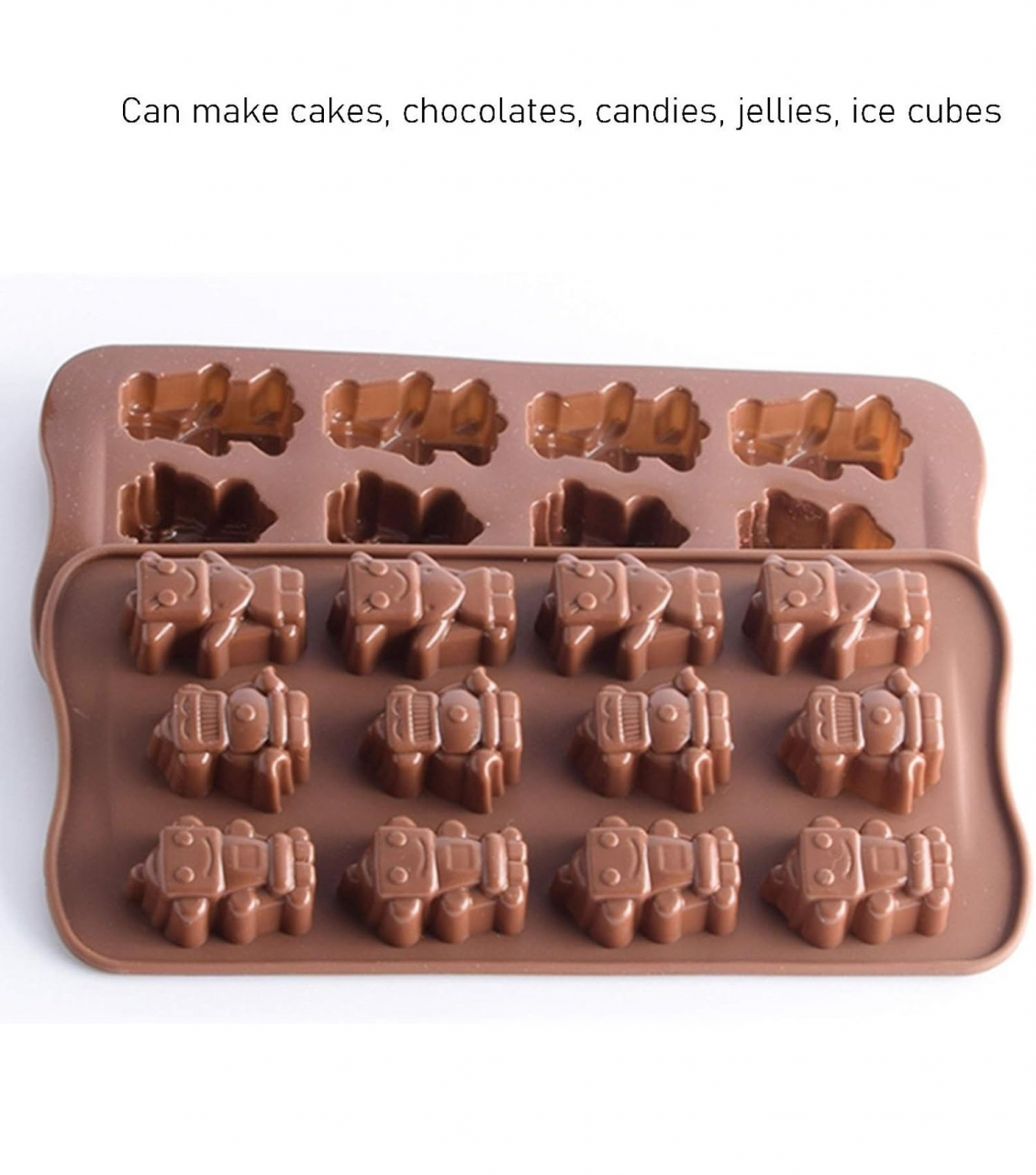 Forma Din Silicon Pentru Bomboane de Ciocolata sau Jeleuri, 15 x Forma Inimioara, 21x11 cm, Luxer, Forma Ciocoalata Plastic / Silicon , Matrita Ciocolata de Casa in forma de Tablete de Ciocolata [4]