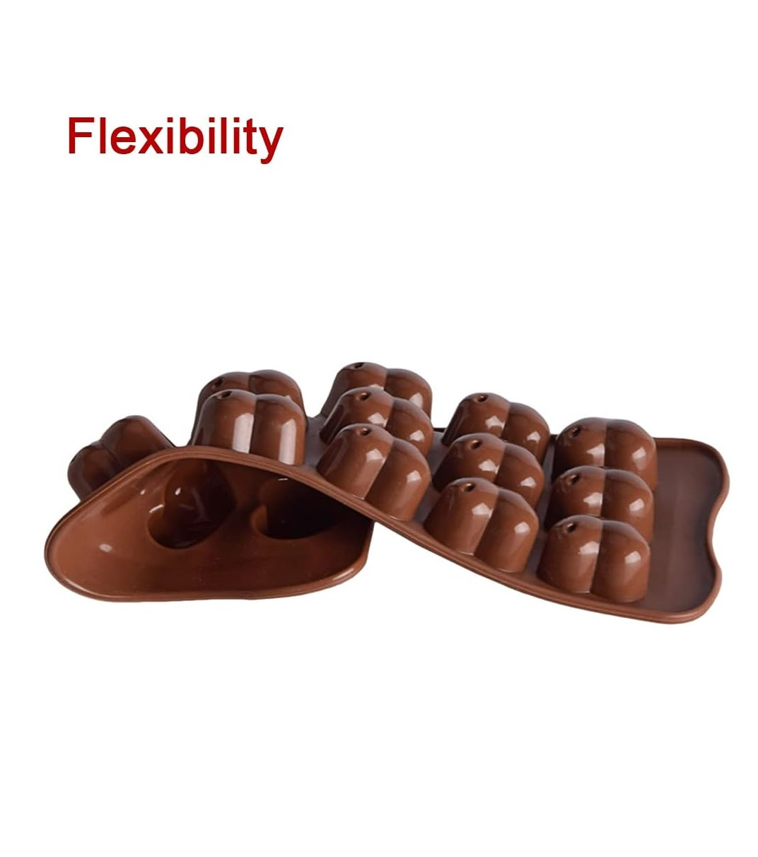 Forma Din Silicon Pentru Bomboane de Ciocolata sau Jeleuri, 15 x Forma Inimioara, 21x11 cm, Luxer, Forma Ciocoalata Plastic / Silicon , Matrita Ciocolata de Casa in forma de Tablete de Ciocolata [9]