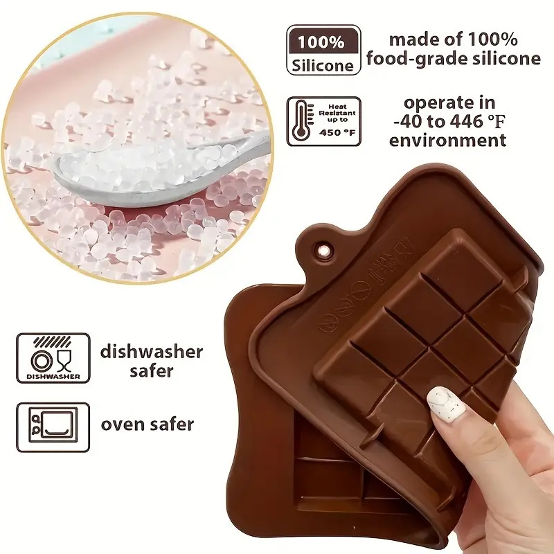 Forma Din Silicon Pentru Ciocolata Dubai De Casa, Tableta cu 6x4 Patratele, Forma Ciocoalata Plastic / Silicon , Matrita Ciocolata de Casa in forma de Tablete de Ciocolata [11]