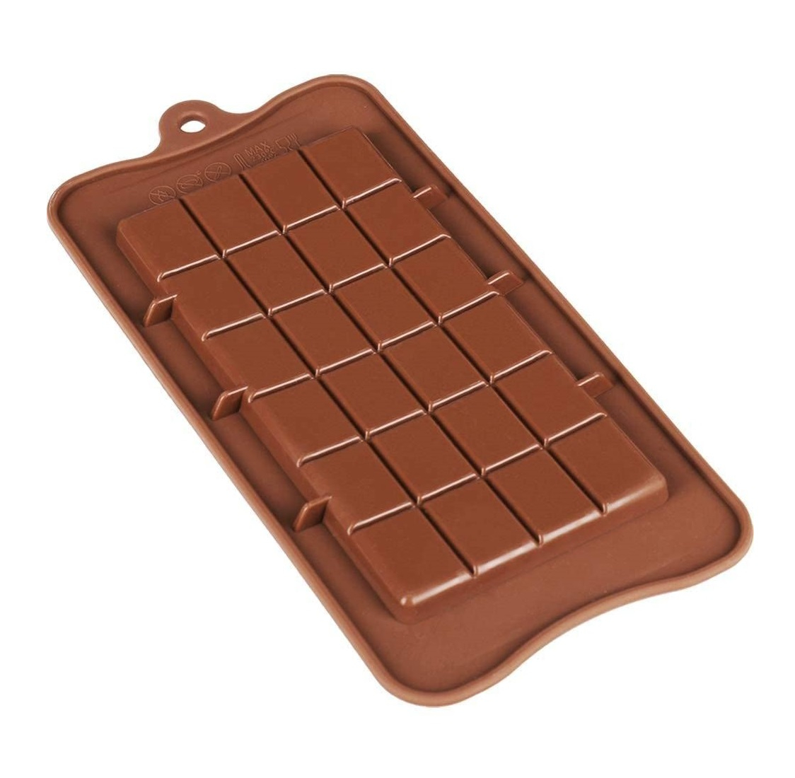 Forma Din Silicon Pentru Ciocolata Dubai De Casa, Tableta cu 6x4 Patratele, Forma Ciocoalata Plastic / Silicon , Matrita Ciocolata de Casa in forma de Tablete de Ciocolata [5]