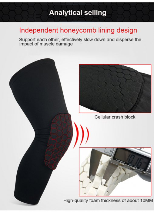 Genunchiera Elastica cu Tampon de Protectie Luxer, Unisex, 46 cm, genunchiere ortopedice decathlon pentru baschet volei handbal nike tarmak compresive nike pentru suport al genunchiului si al ligamentelor medicale ieftin luxer [19]