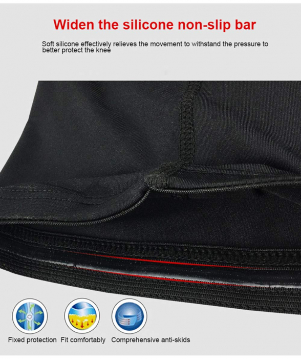 Genunchiera Elastica cu Tampon de Protectie Luxer, Unisex, 46 cm, genunchiere ortopedice decathlon pentru baschet volei handbal nike tarmak compresive nike pentru suport al genunchiului si al ligamentelor medicale ieftin luxer [8]