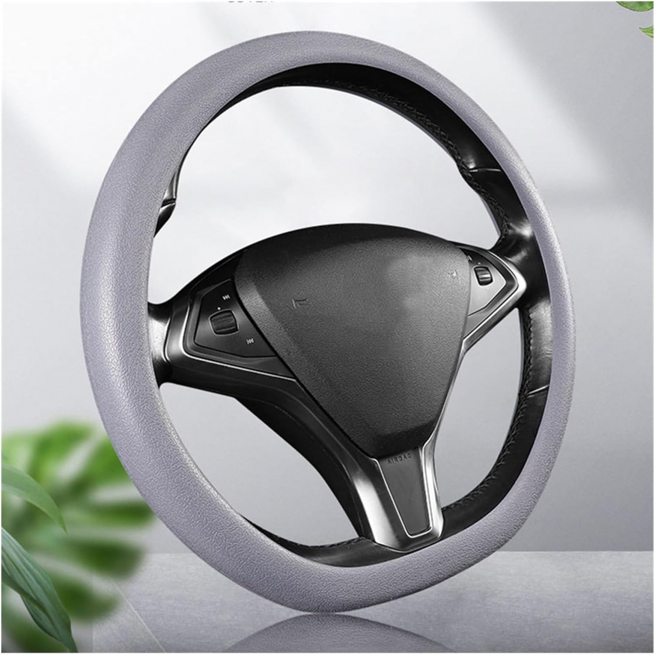Husa Volan Silicon Elastica Universala pentru Dacia Bmw Golf Audi Renault Logan Opel Vw Ford Passat Skoda Hyundai Mazda Neagra Gri Rosu Roz Bej Maro Albastru Verde Antiderapanta e90 f10 e46 Ieftina Luxer [7]