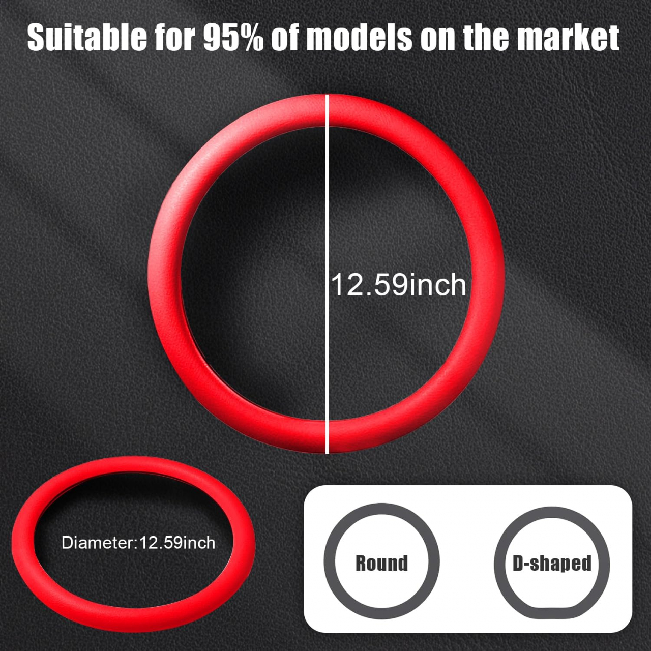 Husa Volan Silicon Elastica Universala pentru Dacia Bmw Golf Audi Renault Logan Opel Vw Ford Passat Skoda Hyundai Mazda Neagra Gri Rosu Roz Bej Maro Albastru Verde Antiderapanta e90 f10 e46 Ieftina Luxer [7]
