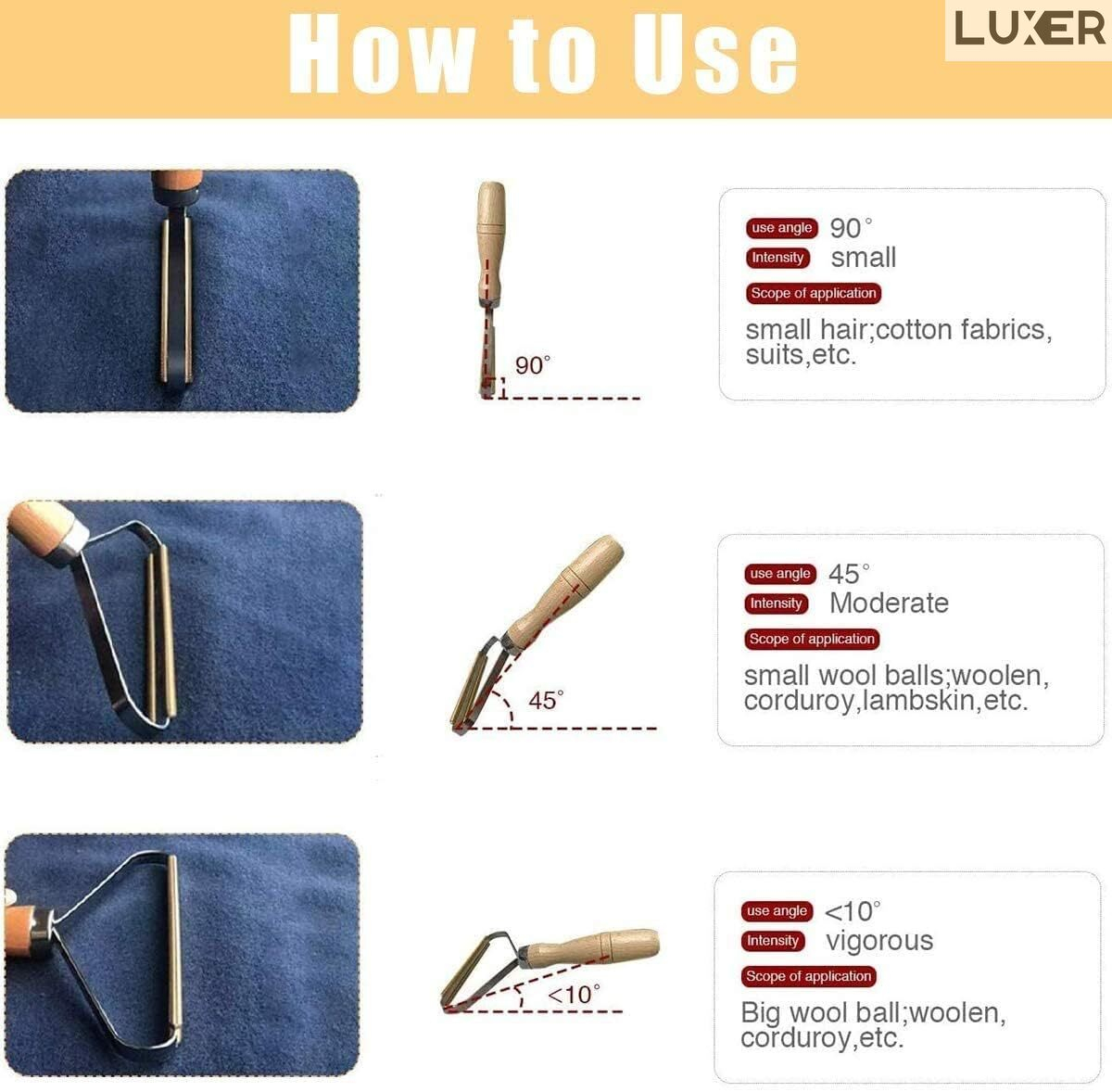 Instrument manual Luxer indepartare scame si par animale lama cupru [9]