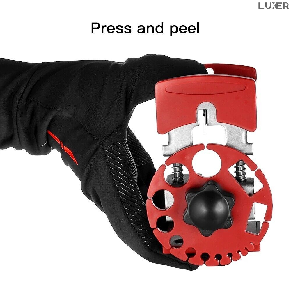 Instrument pentru Dezizolarea Cablurilor, Universal, 14 dimensiuni, Compact, 12 x 7.5 x 7.5 cm, Rosu, Luxer, Decablator, Dezizolare Cablu/Fire Electric Cleste Dezizolat Automat Honrbach Brico Depot Olx Leroy ieftin Luxer [4]