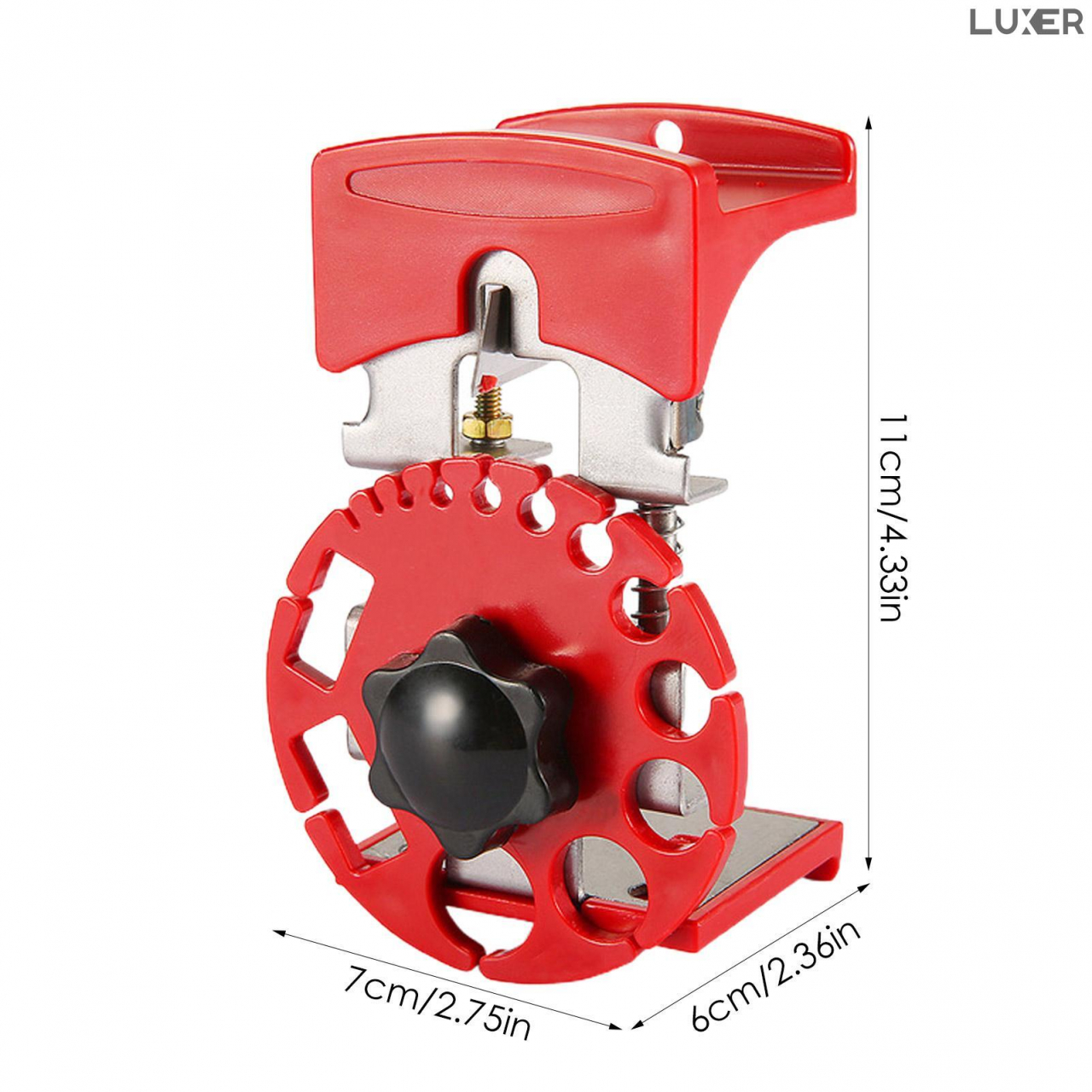 Instrument pentru Dezizolarea Cablurilor, Universal, 14 dimensiuni, Compact, 12 x 7.5 x 7.5 cm, Rosu, Luxer, Decablator, Dezizolare Cablu/Fire Electric Cleste Dezizolat Automat Honrbach Brico Depot Olx Leroy ieftin Luxer [15]