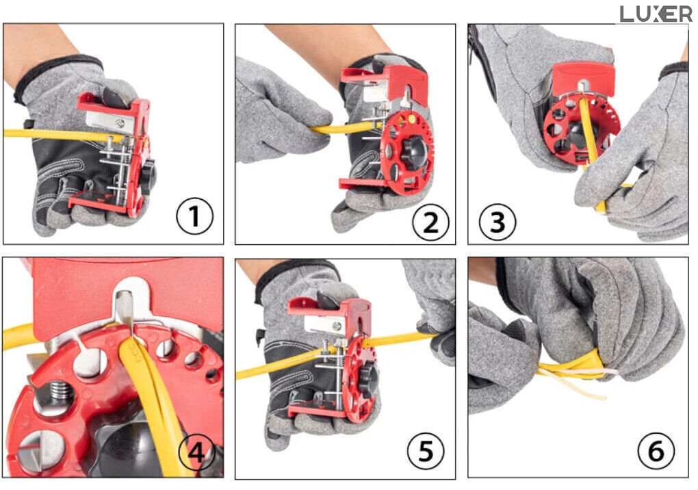 Instrument pentru Dezizolarea Cablurilor, Universal, 14 dimensiuni, Compact, 12 x 7.5 x 7.5 cm, Rosu, Luxer, Decablator, Dezizolare Cablu/Fire Electric Cleste Dezizolat Automat Honrbach Brico Depot Olx Leroy ieftin Luxer [11]
