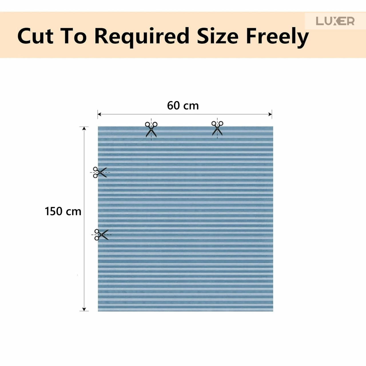 Set 4 Jaluzele Plisate cu Sistem de Prindere Autoadeziv Luxer, Dimensiuni 150X60 cm, Albastru, jaluzele geamuri mansarda rulou dedeman velux leroy merlin pentru ferestre interior hornbach ieftine luxer [13]