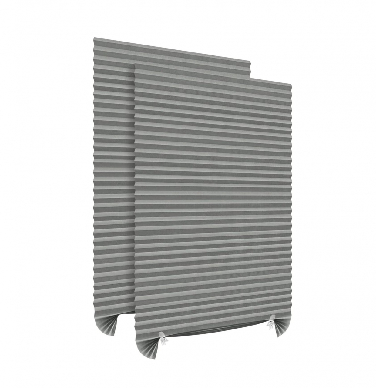 Set 2 Jaluzele Plisata cu Sistem de Prindere Autoadeziv Luxer, Dimensiuni 150X60 cm, Alb, jaluzele geamuri mansarda rulou dedeman velux leroy merlin pentru ferestre interior hornbach ieftine luxer [1]