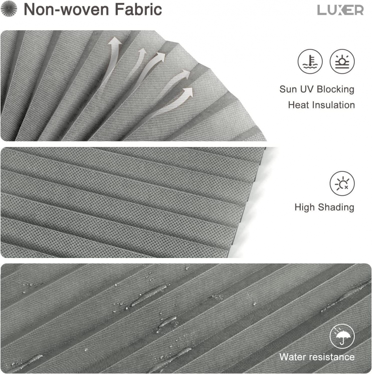 Set 2 Jaluzele Plisata cu Sistem de Prindere Autoadeziv Luxer, Dimensiuni 150X60 cm, Alb, jaluzele geamuri mansarda rulou dedeman velux leroy merlin pentru ferestre interior hornbach ieftine luxer [10]