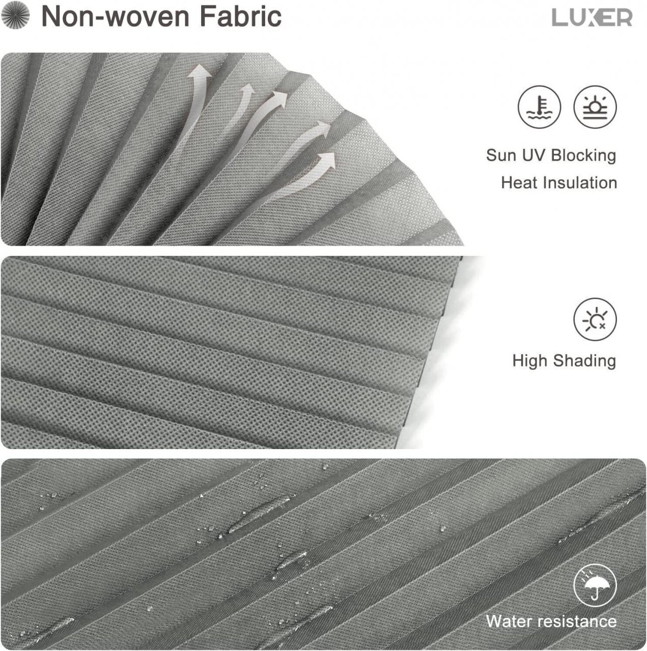 Set 4 Jaluzele Plisate cu Sistem de Prindere Autoadeziv Luxer, Dimensiuni 150X60 cm, Alb, jaluzele geamuri mansarda rulou dedeman velux leroy merlin pentru ferestre interior hornbach ieftine luxer [10]