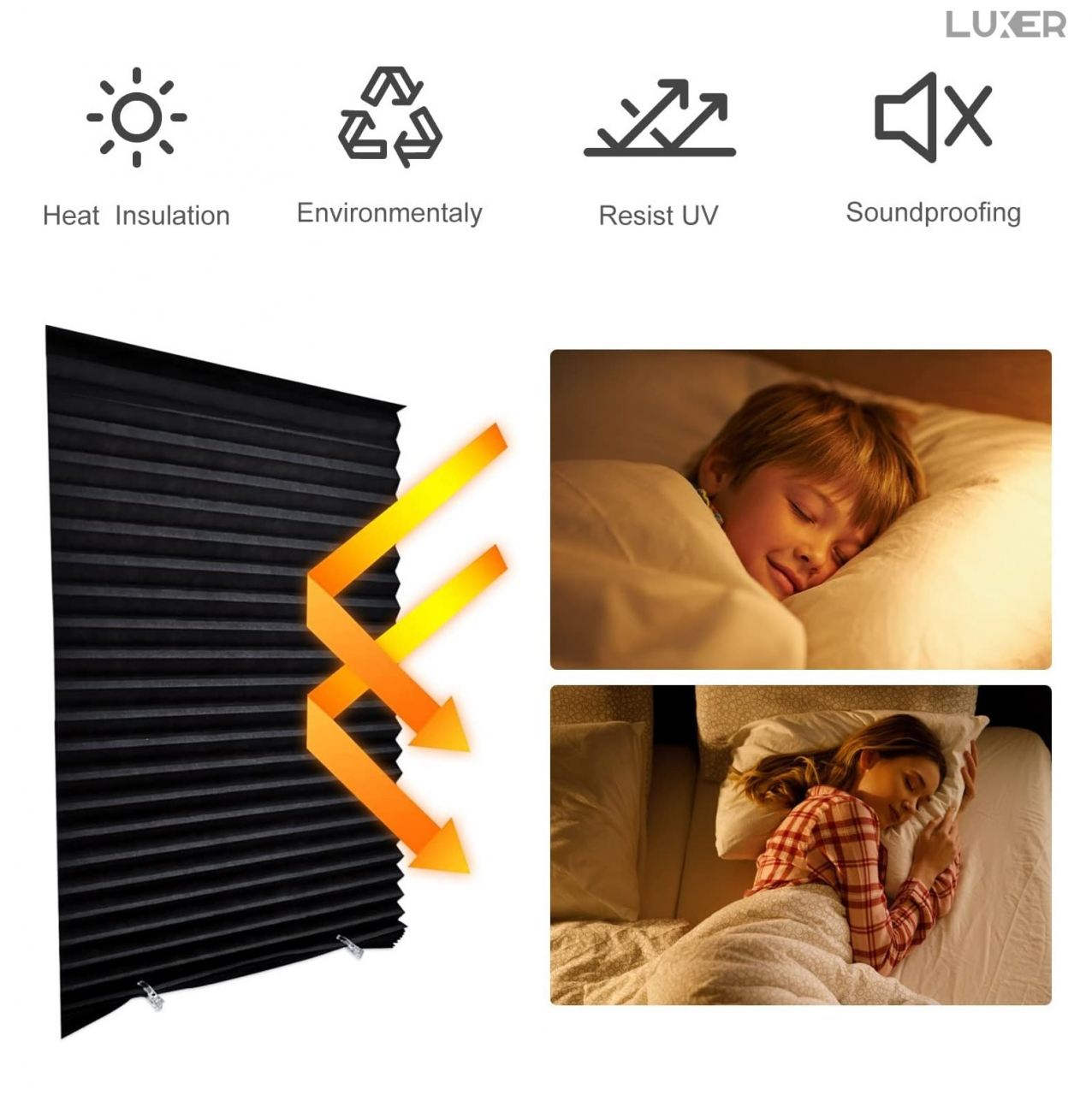 Jaluzele Plisata cu Sistem de Prindere Autoadeziv Luxer, Dimensiuni 150X60 cm, Alb, jaluzele geamuri mansarda rulou dedeman velux leroy merlin pentru ferestre interior hornbach ieftine luxer [10]