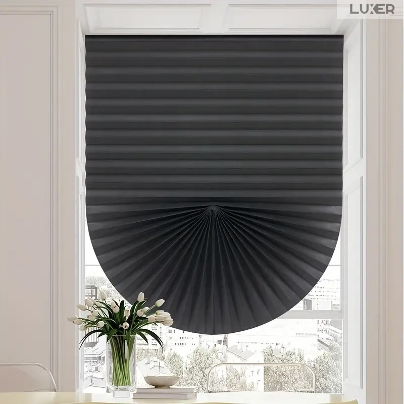 Set 4 Jaluzele Plisate cu Sistem de Prindere Autoadeziv Luxer, Dimensiuni 150X60 cm, Alb, jaluzele geamuri mansarda rulou dedeman velux leroy merlin pentru ferestre interior hornbach ieftine luxer [2]