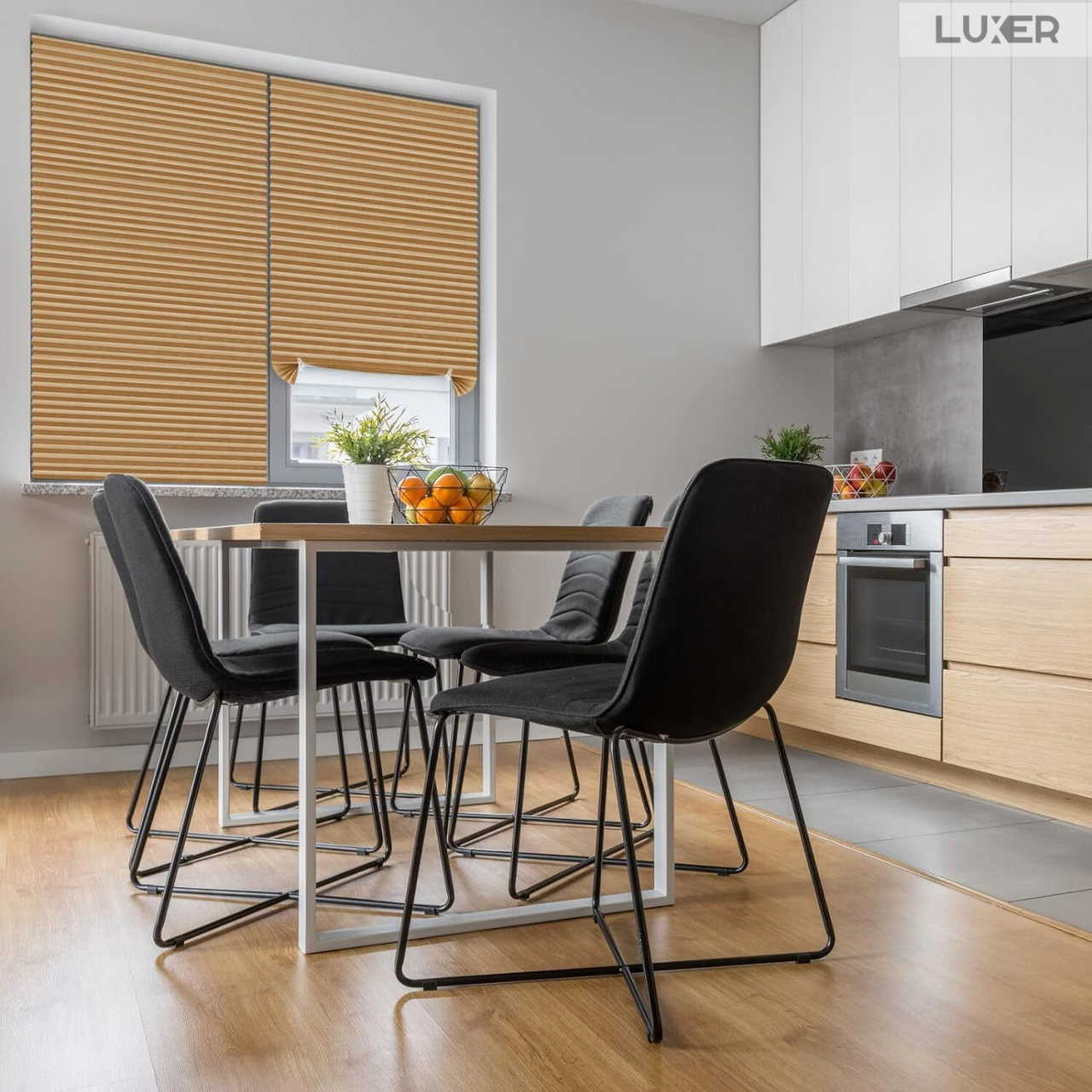 Set 3 Jaluzele Plisate cu Sistem de Prindere Autoadeziv Luxer, Dimensiuni 150X60 cm, Alb, jaluzele geamuri mansarda rulou dedeman velux leroy merlin pentru ferestre interior hornbach ieftine luxer [4]