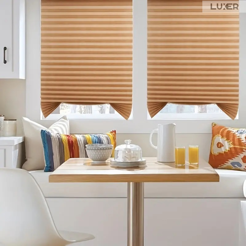 Set 2 Jaluzele Plisate cu Sistem de Prindere Autoadeziv Luxer, Dimensiuni 150X60 cm, Alb, jaluzele geamuri mansarda rulou dedeman velux leroy merlin pentru ferestre interior hornbach ieftine luxer [3]