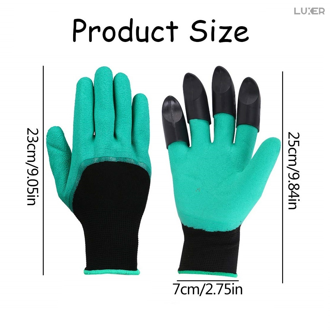 Manusi De Gradinarit Cu 4 Gheare Pentru Sapat, Plantat sau Plivit, Marime Universala, Verde, Luxer, potrivite pentru activitatile din gradina, leroy  merlin brico depot kaufland, pentru trandafiri flori [17]