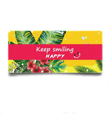 Mousepad Gaming Luxer Keep Smiling 100 x 50 cm, Baza Cauciucata si Cusaturi laterale, Waterproof, Antiderapant, mousepad mesaje motivatioonale keep smiling smile happy personalizat aqirys logitech rgb xxl emag mare luxer altex big size luxer [3]