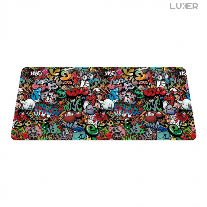Mousepad Gaming Luxer Sky 90x40 cm, Baza Cauciucata si Cusaturi laterale, Waterproof, Antiderapant, mouse pad sky lovers cer luna nori futurist logitech razer rgb toucpad bes for xxl wireless mare altex flanco emag large v2 asus artisan razer ieftin luxer [12]