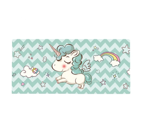 Mousepad Gaming Luxer Unicorn 90 x 40 cm, Baza Cauciucata si Cusaturi laterale, Waterproof, Antiderapant, mouse pad unicorn lovers fete aqirys gaming logitech razer rgb personalizat xxl altex emag mare luxer [3]