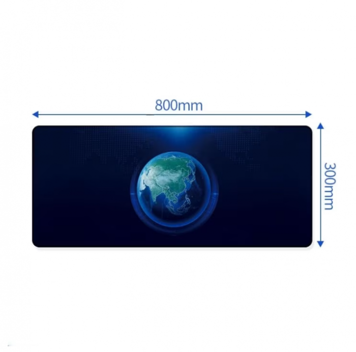 Mousepad Profesional Gaming Waterproof Antiderapant Luxer, Terra, 80x30 cm, mouse pad aqirys gaming logitech rgb razer xxl rgb steelseries xl personalizat qcj hyperx for gamer ieftin emag altex luxer [4]