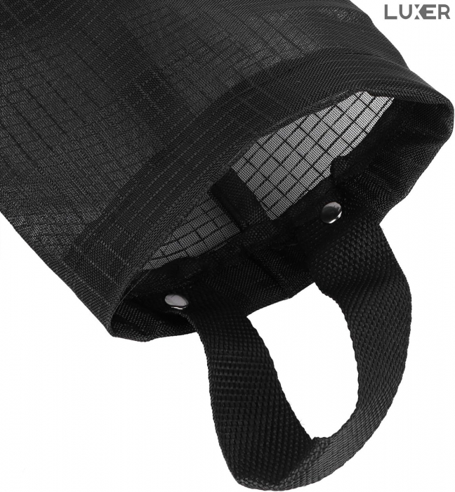 Organizator Pungi din PVC, Dispenser Sacose, Multifunctional, cu Maner pentru Agatare, Negru, 38.5x16 cm, Luxer [14]
