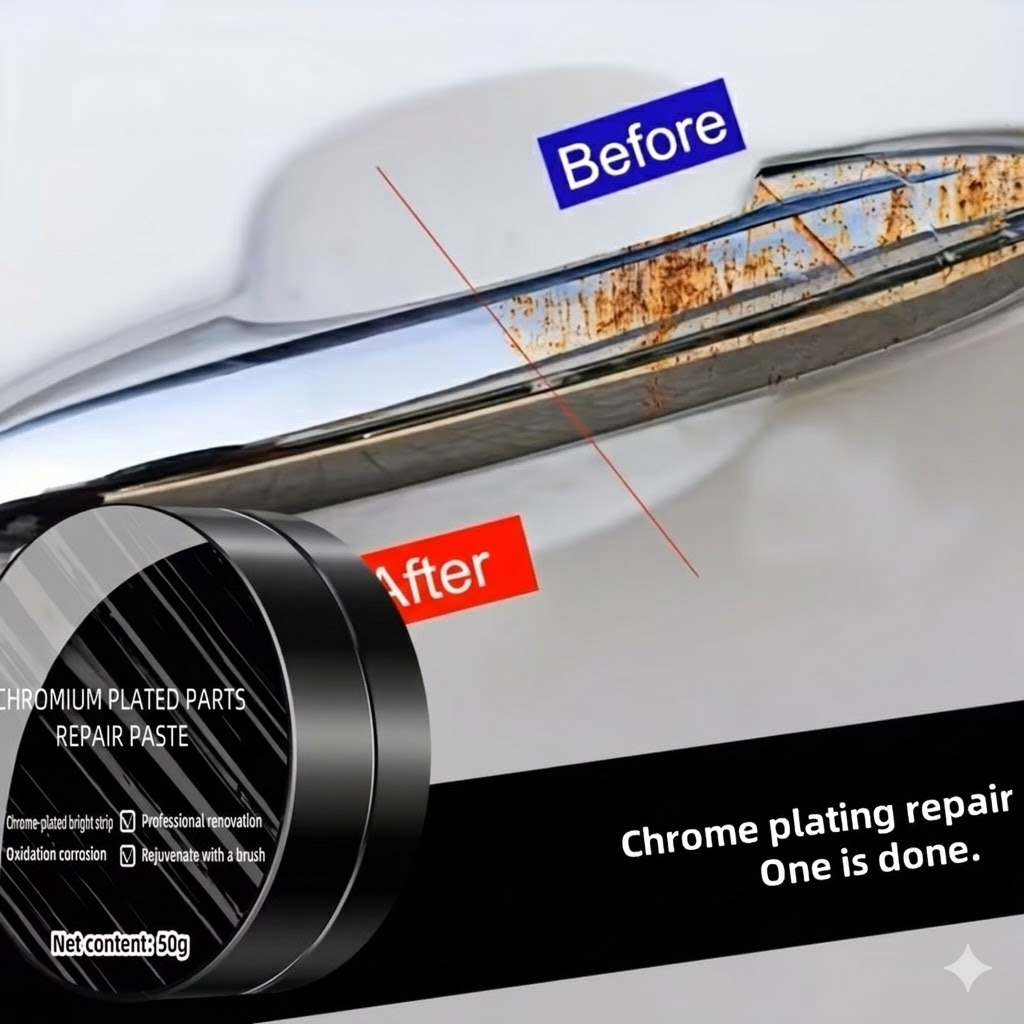 Pasta restaurare piese cromate si lustruire metale 50g [6]