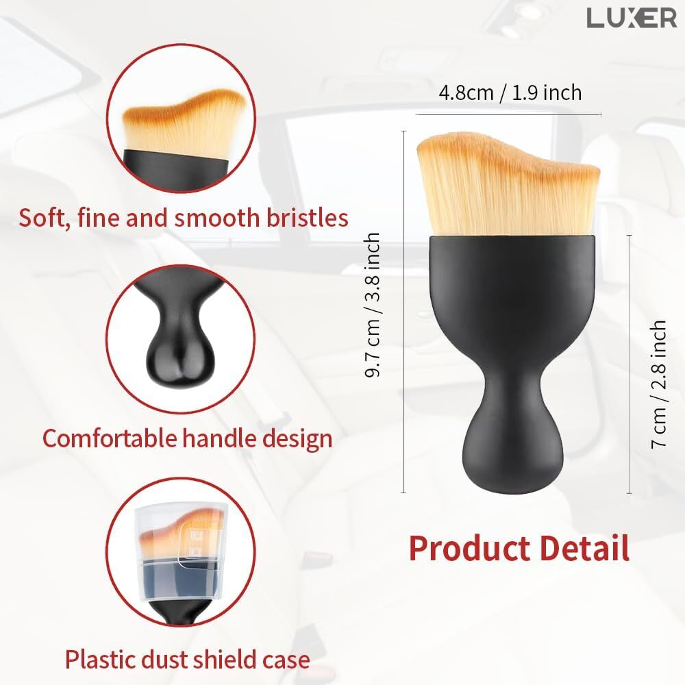 Perie Detailing Auto pentru Curățarea Interiorului Mașinii – Ideală pentru Bord, Guri de Aerisire, Ecrane Tactile și Suprafețe Delicate, Design Ergonomic și Peri Moi, Fără Zgârieturi, perie auto, detailing auto, curățare mașină, interior auto, pentru bord, moale, pentru suprafețe delicate, fără zgârieturi, accesorii detailing, curățare interior mașină, pentru guri de aerisire, pentru ecrane tactile, profesională, multifuncțională, unelte detailing, curățare bord mașină, accesorii auto curățenie, finisaje interioare, compactă, rezistentă. [10]