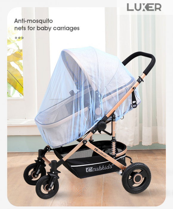 Plasa Anti-Tantari/Insecte Tip Husa Cu Elastic Pentru Carucior Luxer, Marime Universala, plasa tantari carucior bebe tei cybex universal chicco balios auchan dedeman carrefour insecte dm emag ieftin luxer [2]