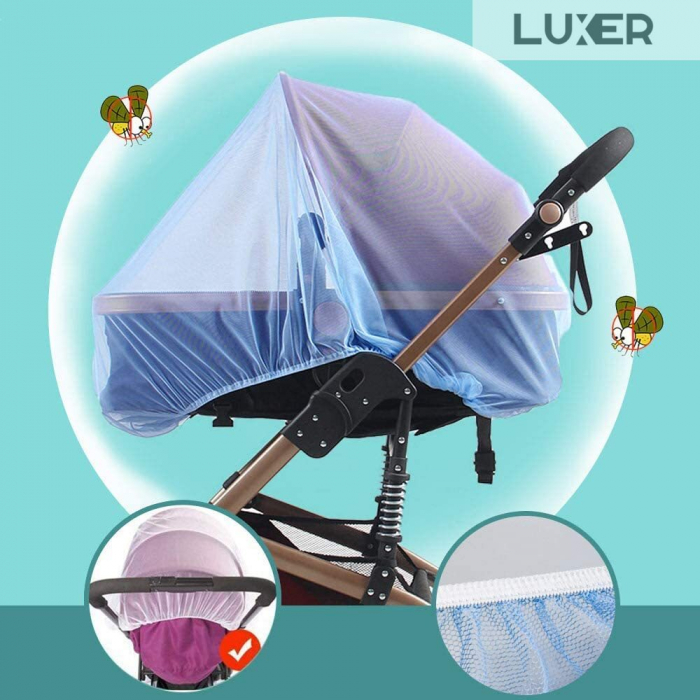 Plasa Anti-Tantari/Insecte Tip Husa Cu Elastic Pentru Carucior Luxer, Marime Universala, plasa tantari carucior bebe tei cybex universal chicco balios auchan dedeman carrefour insecte dm emag ieftin luxer [6]