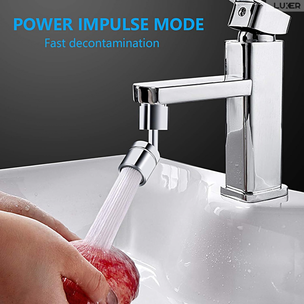 Prelungitor Baterie Chiuveta Tip Aerator cu 2 Moduri de Functionare, Brat Rotativ In Orice Directie, Economizor Apa Integrat, 8.5 cm, Prelungitor Baterie Chiuveta Tip Aerator cu 2 Moduri de Functionare, Brat Rotativ In Orice Directie, Economizor Apa Integrat, Dedeman, Leroy Merlin, Brico Depot, Hornbach, Emag, Luxer [6]