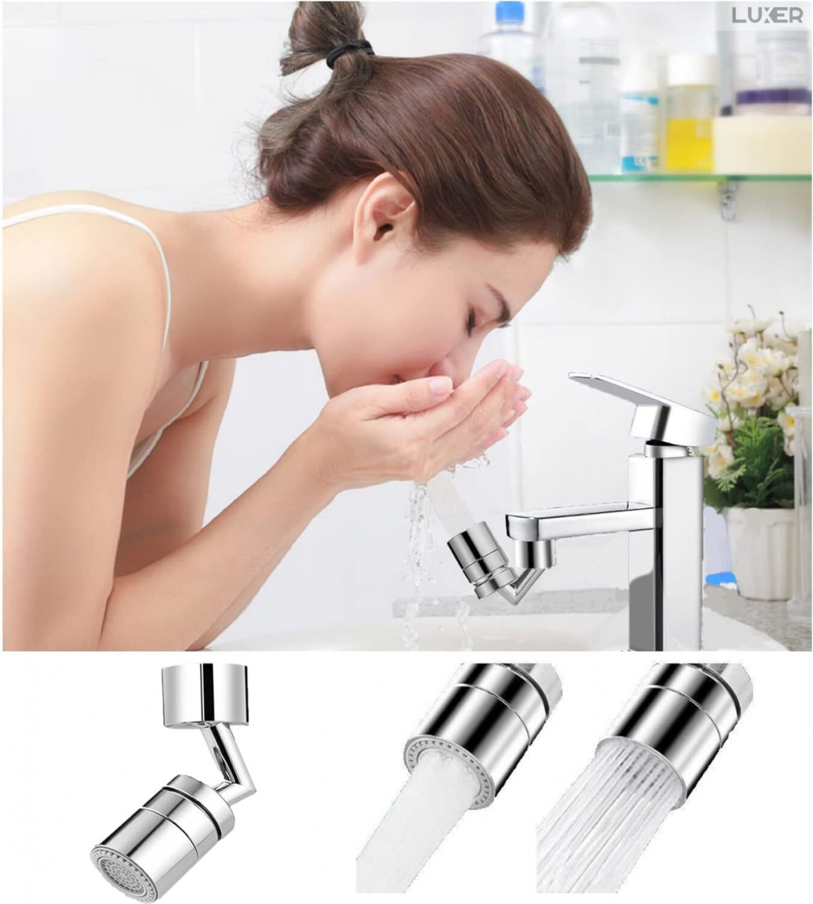 Prelungitor Baterie Chiuveta Tip Aerator cu 2 Moduri de Functionare, Brat Rotativ In Orice Directie, Economizor Apa Integrat, 8.5 cm, Prelungitor Baterie Chiuveta Tip Aerator cu 2 Moduri de Functionare, Brat Rotativ In Orice Directie, Economizor Apa Integrat, Dedeman, Leroy Merlin, Brico Depot, Hornbach, Emag, Luxer [8]