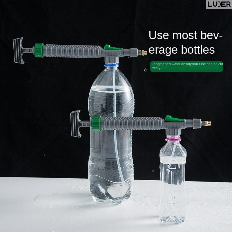 Pulverizator Portabil Manual pentru Uz Casnic, Pulverizare Apa/Substante Sub Presiune, Universal, pentru Stropit, Sticle sau Bidoane 0.5L-2L, Lungime 29 cm, Luxer [10]