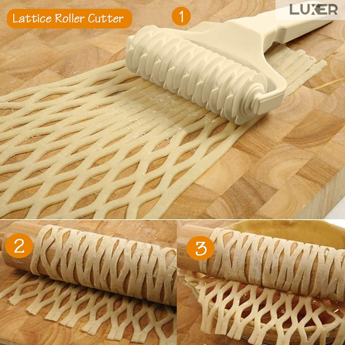 Rola Pentru Modelat Aluatul de Tarte, Placinte sau Prajituri, 17.5x10 cm, Luxer, rola pentru modelarea aluatului modelator aluat ieftin luxer [7]