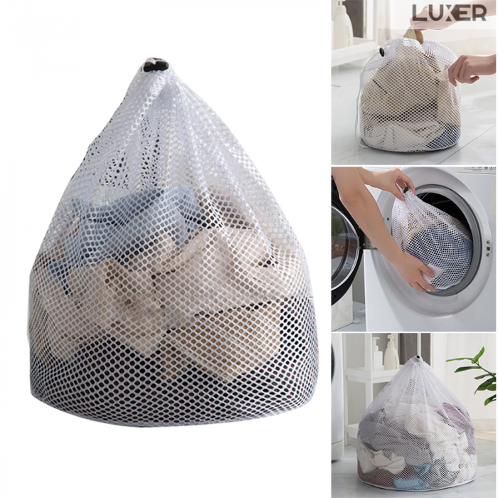 Sac Protectie Haine Pentru Masina de Spalat, 30x40 cm, Alb, Luxer, saci protectie haine masina de spalat ikea dedeman jysk leroy emag ieftine luxer [2]