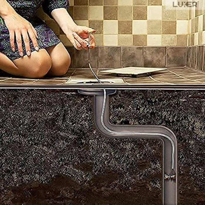 Sarpe Desfundare Chiuveta/Cada/WC/Tevi de Scurgere cu Sistem Extractor cu 4 Brate, Lungime 90 cm, Luxer, sarpe cu 4 brate pentru desfundat tevi karcher chiuveta kaufland leroy merlin dedeman 0.9 m 1.6m pentru desfundare wc tevi profesional hornbach mathaus olx ieftin luxer [10]
